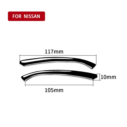 For Nissan 370Z Z34 2009- Car Dashboard Decorative Sticker, Left and Right Drive Universal (Black) - Car Interior Mouldings by buy2fix | Online Shopping UK | buy2fix
