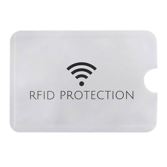 100pcs Aluminum Foil Anti Theft RFID Blocking Sleeve Card Protector, Size: 9.1*6.3cm - Antimagnetic RFID Package by buy2fix | Online Shopping UK | buy2fix