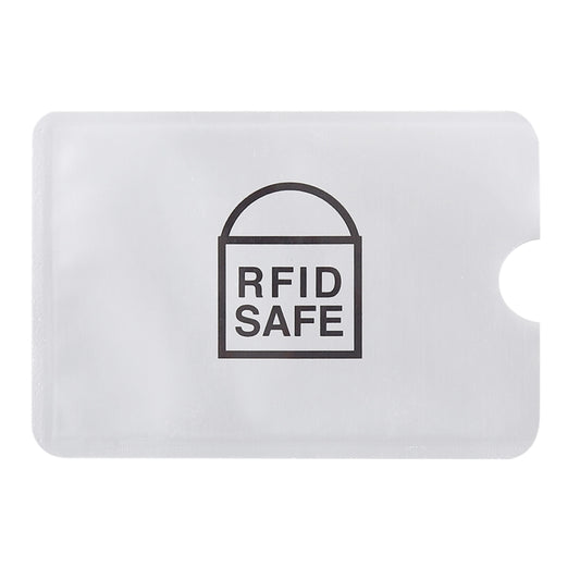 100pcs Aluminum Foil Anti Theft RFID Blocking Sleeve Card Protector, Size: 9.1*6.3cm - Antimagnetic RFID Package by buy2fix | Online Shopping UK | buy2fix
