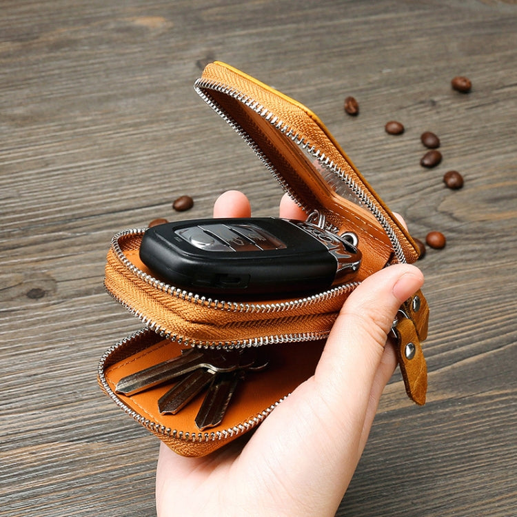 TP-9009 Double-deck Multi-function Car Key Bag(Coffee) by buy2fix