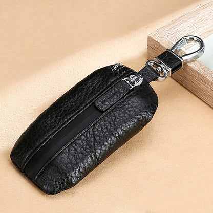 TP-9016 Litchi Texture Waterproof Zipper Car Key Bag (Black) by buy2fix