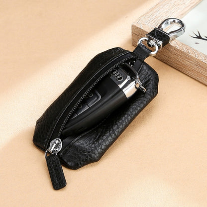 TP-9016 Litchi Texture Waterproof Zipper Car Key Bag (Black) by buy2fix
