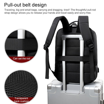 cxs-618 Multifunctional Oxford Laptop Bag Backpack (Black) by buy2fix