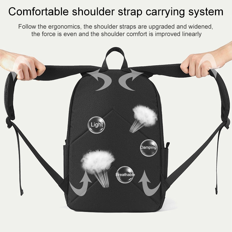 cxs-7301 Multifunctional Oxford Laptop Bag Backpack (Black) by buy2fix