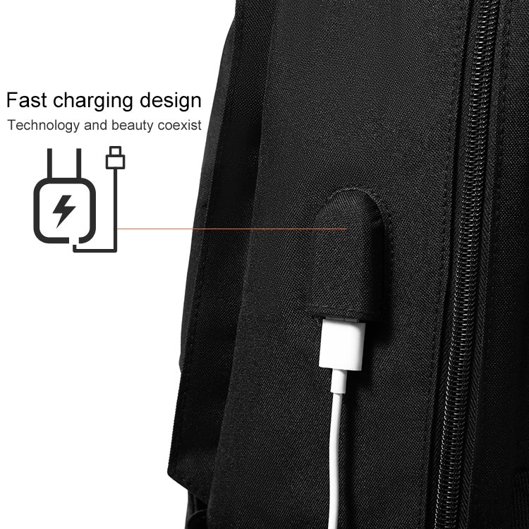 cxs-7303 Upgraded Version Multifunctional Oxford Laptop Bag Backpack (Black) by buy2fix