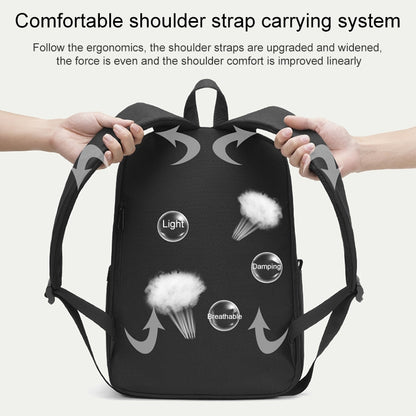 cxs-8106 Multifunctional Oxford Laptop Bag Backpack (Grey) by buy2fix