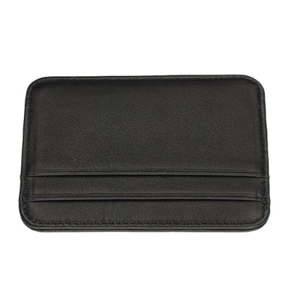C1712H2 Sheepskin Ultra Thin Mini Convenient Card Case (Black) - Wallets by buy2fix | Online Shopping UK | buy2fix