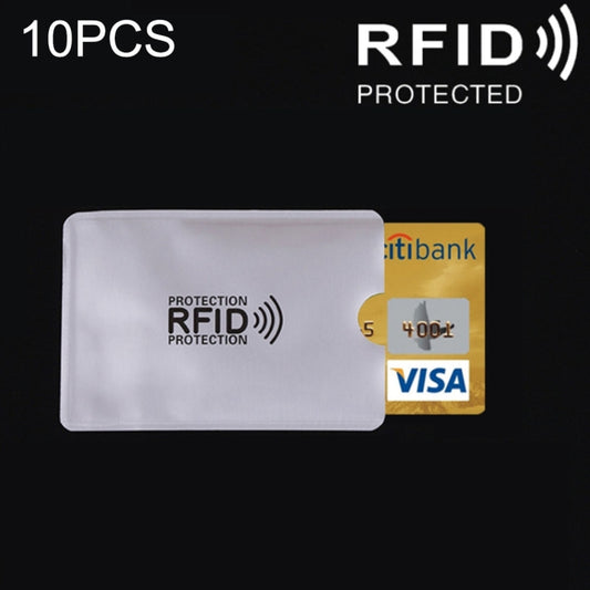 10 PCS Aluminum Foil RFID Blocking Credit Card ID Bank Card Case Card Holder Cover, Size: 9.1*6.3cm - Antimagnetic RFID Package by buy2fix | Online Shopping UK | buy2fix