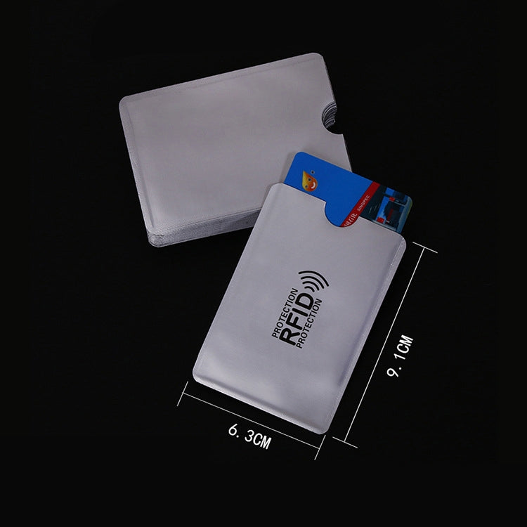 10 PCS Aluminum Foil RFID Blocking Credit Card ID Bank Card Case Card Holder Cover, Size: 9.1*6.3cm - Antimagnetic RFID Package by buy2fix | Online Shopping UK | buy2fix