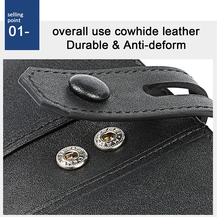 3529 Retro Crazy Horse Texture Double Zipper Anti-magnetic RFID Wallet for Man with Card Slots (Black) - Antimagnetic RFID Package by buy2fix | Online Shopping UK | buy2fix