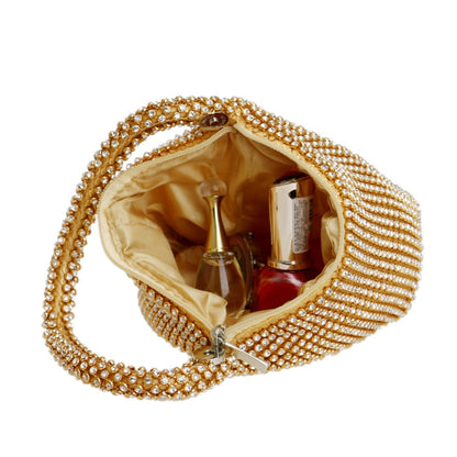 Women Fashion Banquet Party Diamond Handbag(Gold) - Handbags by buy2fix | Online Shopping UK | buy2fix