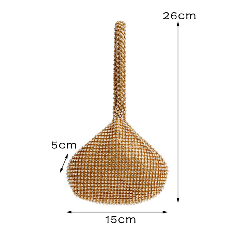 Women Fashion Banquet Party Diamond Handbag(Gold) - Handbags by buy2fix | Online Shopping UK | buy2fix