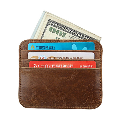 KB108 Antimagnetic RFID Fashion Crazy Horse Texture Bus Credit Card Package burglar brush - Antimagnetic RFID Package by buy2fix | Online Shopping UK | buy2fix