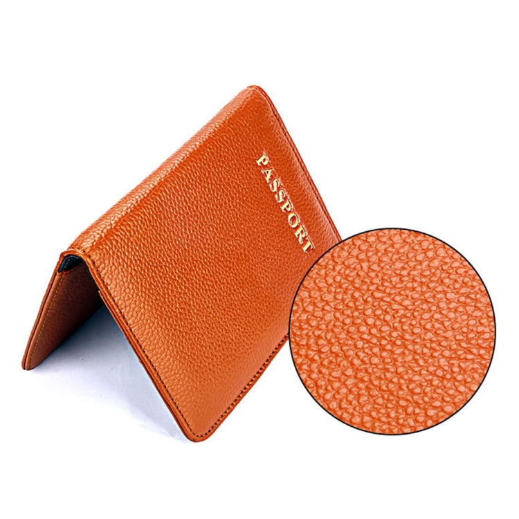 Litchi Texture Multifunctional Genuine Leather Passport Package for travel(Brown) - Wallets by buy2fix | Online Shopping UK | buy2fix