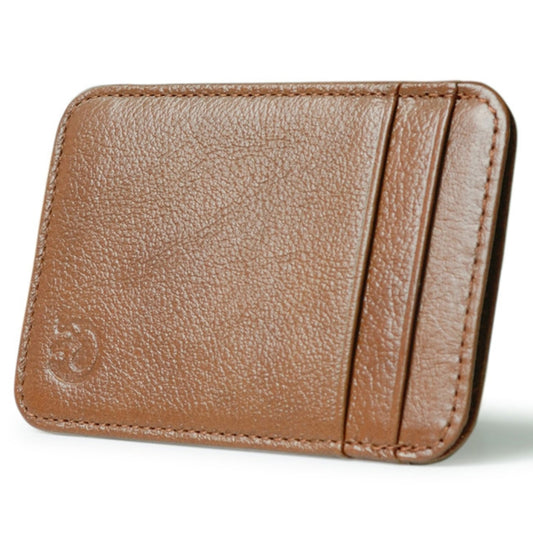 XIAO YUAN XIANG Cowhide Leather 5 Card Pocket Sleeve Wallet Coin Purse Credit Card Holder, Size: 10.6cm x 7.2cm, Random Color Delivery - Wallets by buy2fix | Online Shopping UK | buy2fix