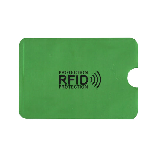 100pcs Aluminum Foil RFID Blocking Credit Card ID Bank Card Case Card Holder Cover, Size: 9 x 6.3cm (Green) - Antimagnetic RFID Package by buy2fix | Online Shopping UK | buy2fix