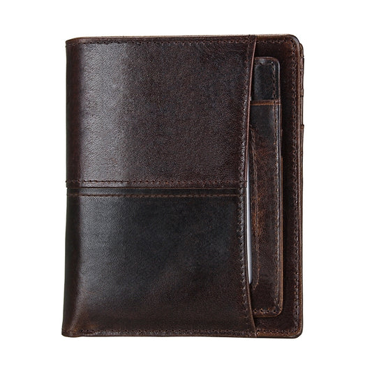 8232 Antimagnetic RFID Men Oil Wax Leather Wallet with Detachable Card Holder - Antimagnetic RFID Package by buy2fix | Online Shopping UK | buy2fix