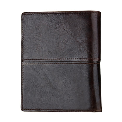 8232 Antimagnetic RFID Men Oil Wax Leather Wallet with Detachable Card Holder - Antimagnetic RFID Package by buy2fix | Online Shopping UK | buy2fix