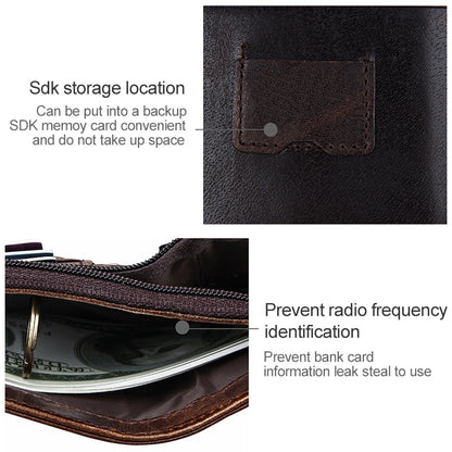 8232 Antimagnetic RFID Men Oil Wax Leather Wallet with Detachable Card Holder - Antimagnetic RFID Package by buy2fix | Online Shopping UK | buy2fix