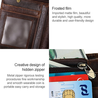 8232 Antimagnetic RFID Men Oil Wax Leather Wallet with Detachable Card Holder - Antimagnetic RFID Package by buy2fix | Online Shopping UK | buy2fix