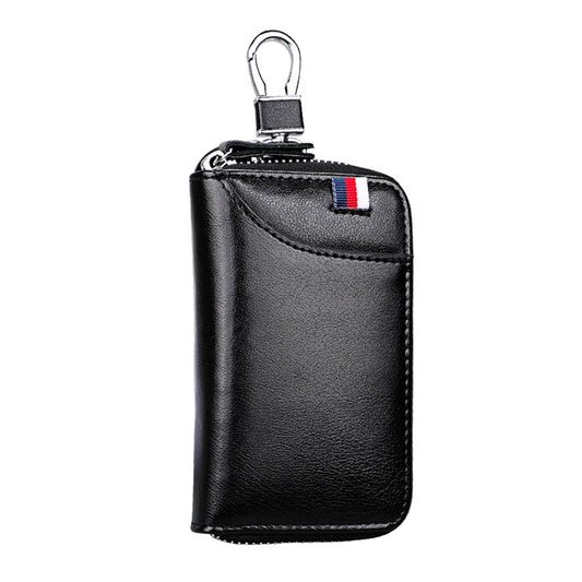 9102 Multi-function Waist Hanging Leather Zipper Wallet Keys Holder Bag(Black) - Wallets by buy2fix | Online Shopping UK | buy2fix