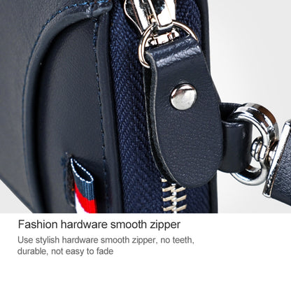 9102 Multi-function Waist Hanging Leather Zipper Wallet Keys Holder Bag(Black) by buy2fix