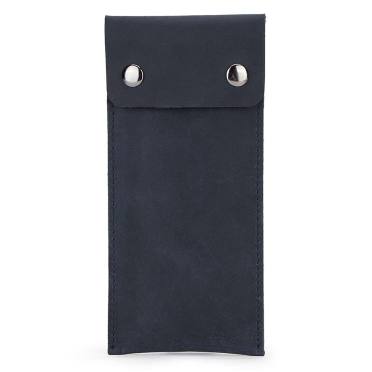 CONTACTS FAMILY CF1110 Universal Crazy Horse Leather Watch Protective Case Storage Bag for Apple Watch (Blue) by buy2fix