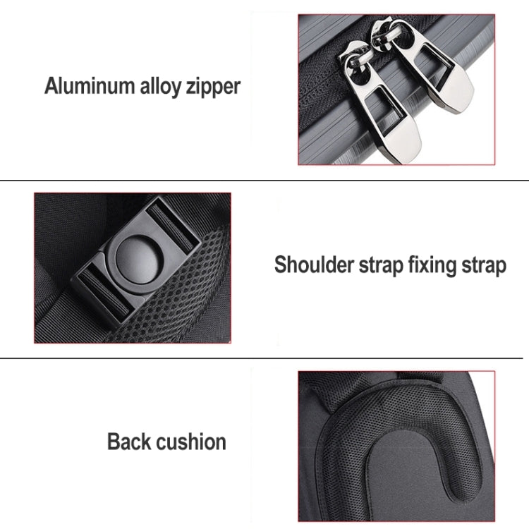 Waterproof Backpack Shoulders Turtle Hard Case Storage Box Outdoor Travel Bag for DJI FPV(Dark Gray) - Case & Bags by buy2fix | Online Shopping UK | buy2fix