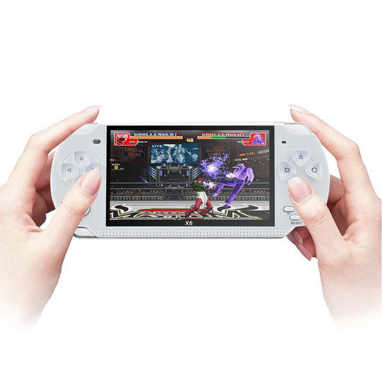 X6 4.3 inch Screen Retro Portable Game Console with 3MP Camera, Built-in 10000 Games, Supports E-book / Recording / Music Playing / Video Playing(White)