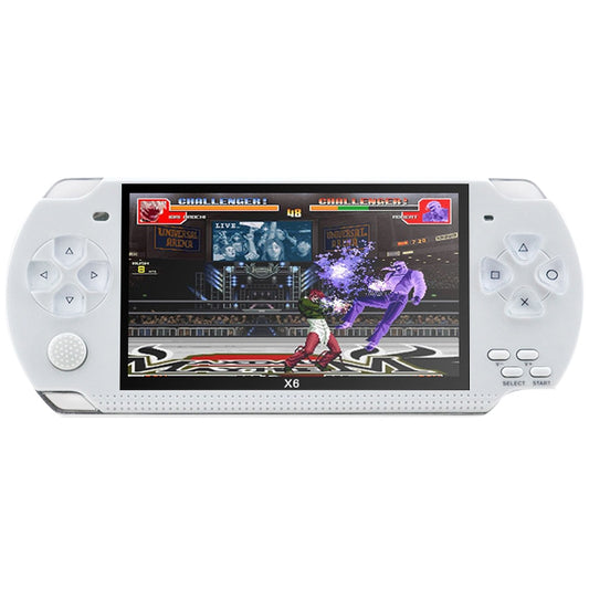 X6 4.3 inch Screen Retro Portable Game Console with 3MP Camera, Built-in 10000 Games, Supports E-book / Recording / Music Playing / Video Playing(White) by buy2fix