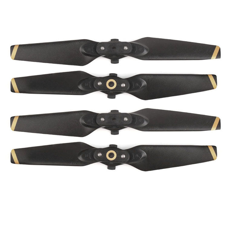 2 Pairs 4730F Foldable Quick-Release CW / CCW Propellers for DJI Spark(Gold) by buy2fix