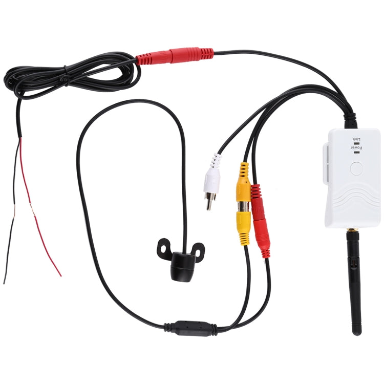 903S WiFi HD Video Transmitter for Car, with Mini Butterfly Type Rear View Camera(White) by buy2fix