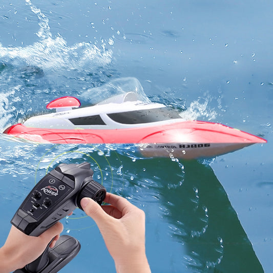 HongXunJie HJ806 2.4Ghz Water Cooling High Speed Racing Boats with Remote Controller, Auto Flip Function, 200m Control Distance(Red) by buy2fix