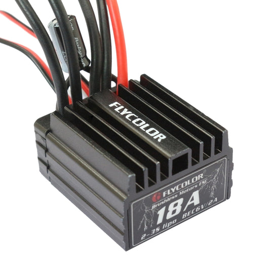Flycolor Thunder Series 18A Sensorless Brushless Electronic Speed Controller for RC Car by buy2fix