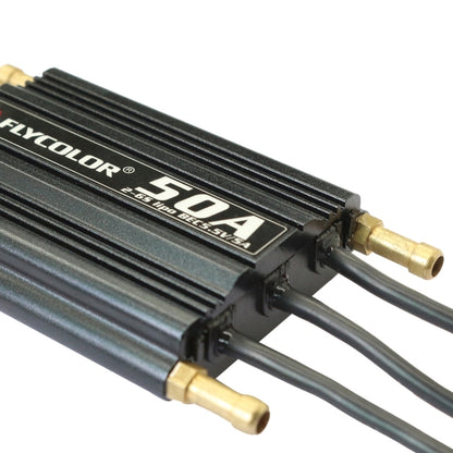 Flycolor Flymoster Series 50A 2-6S Waterproof Electronic Speed Controller for RC Boat by buy2fix
