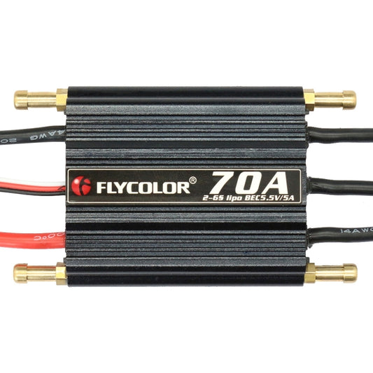Flycolor Flymoster Series 70A 2-6S Waterproof Electronic Speed Controller for RC Boat by buy2fix