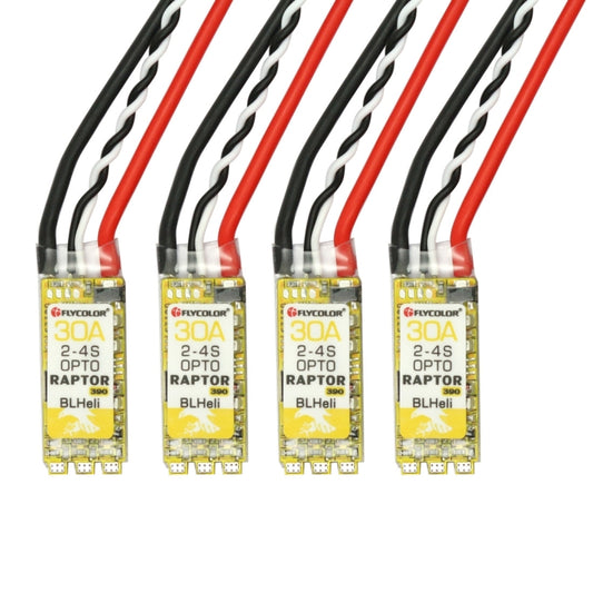 4 PCS Flycolor Raptor 390 30A 2-4S Electric Speed Controller by buy2fix