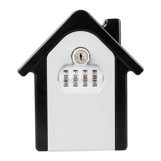 Hut Shape Password Lock Storage Box Security Box Wall Cabinet Safety Box, with 1 Key(Grey) - Safety Box by buy2fix | Online Shopping UK | buy2fix