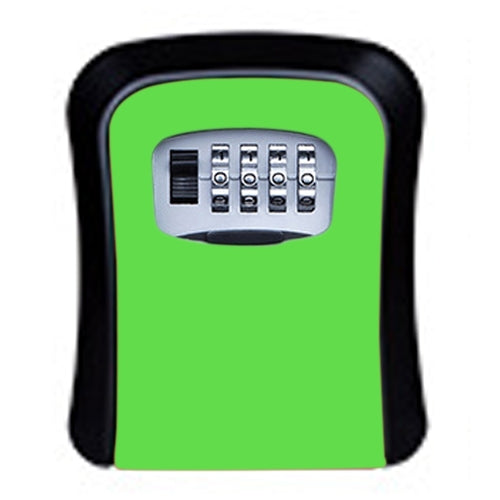 Password Lock Metal Storage Box Door Security Box Wall Cabinet Key Safety Box(Green) - Safety Box by buy2fix | Online Shopping UK | buy2fix