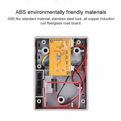 T3 ABS Magnetic Card Induction Lock Invisible Bilateral Open Cabinet Door Lock (Grey) - Padlocks by buy2fix | Online Shopping UK | buy2fix