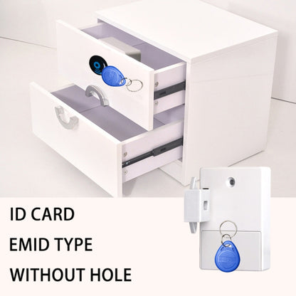 T3 ABS Magnetic Card Induction Lock Invisible Bilateral Open Cabinet Door Lock (Grey) - Padlocks by buy2fix | Online Shopping UK | buy2fix