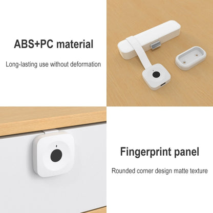 Original Xiaomi Youpin ZNGS06YSB YEELOCK Smart Fingerprint Drawer Cabinet Lock(White) - Door Locks & Cabinet Locks by Xiaomi | Online Shopping UK | buy2fix