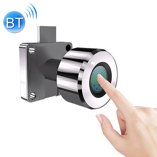 T21FB Micro USB Charging Zinc Alloy Smart Fingerprint + Bluetooth Single Open Drawer Lock File Cabinet Lock - Door Locks & Cabinet Locks by buy2fix | Online Shopping UK | buy2fix