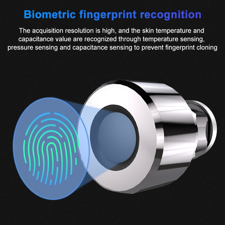 T23FB Micro USB Charging Zinc Alloy Smart Fingerprint + Bluetooth Triple Linkage Open Drawer Lock File Cabinet Lock - Door Locks & Cabinet Locks by buy2fix | Online Shopping UK | buy2fix