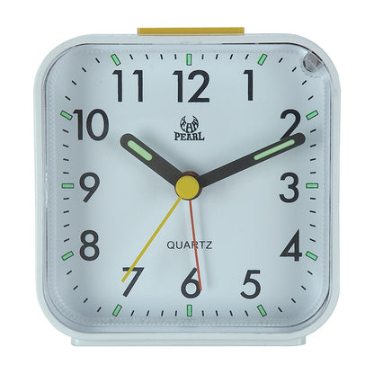 Square Mute Alarm Clock Mini Bedside Office Electronic Clock(White) - Alarm Clocks by buy2fix | Online Shopping UK | buy2fix