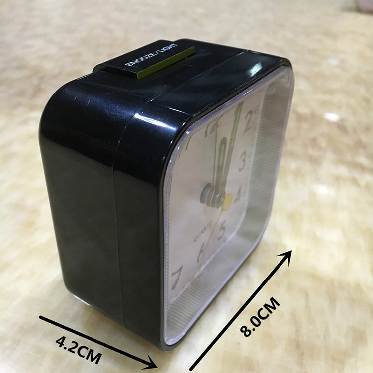 Square Mute Alarm Clock Mini Bedside Office Electronic Clock(White) - Alarm Clocks by buy2fix | Online Shopping UK | buy2fix