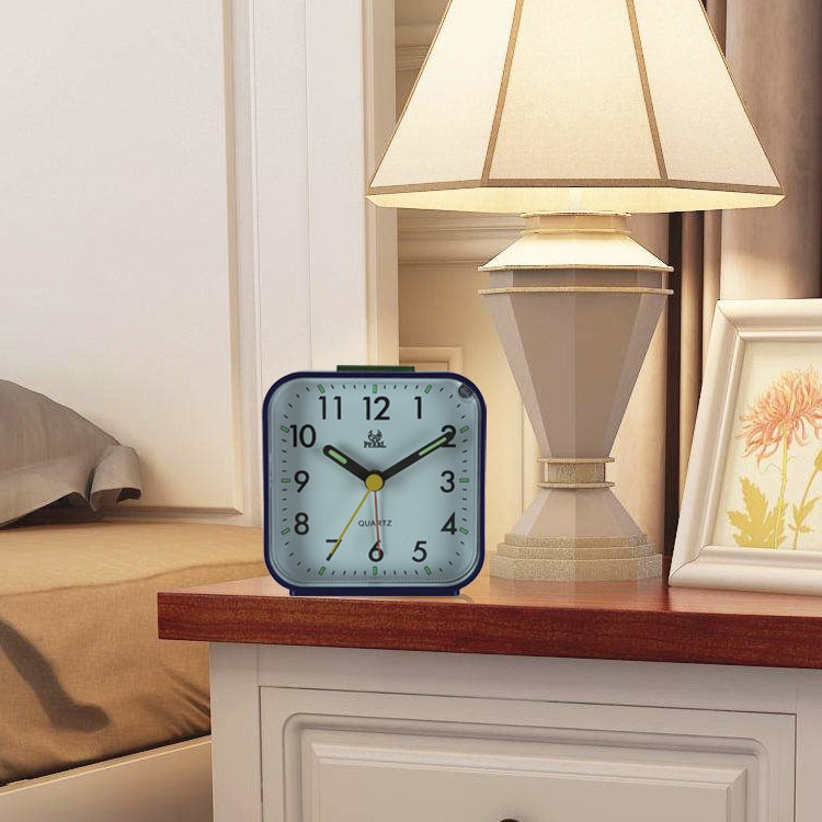 Square Mute Alarm Clock Mini Bedside Office Electronic Clock(White) - Alarm Clocks by buy2fix | Online Shopping UK | buy2fix