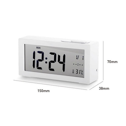 Automatic Night Light Electronic Clock Large Screen Adjustable Backlight Alarm Clock (Blue) - Alarm Clocks by buy2fix | Online Shopping UK | buy2fix