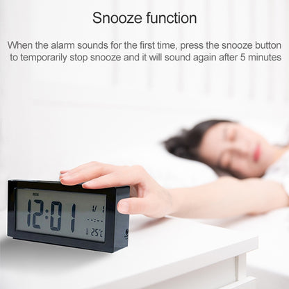 Automatic Night Light Electronic Clock Large Screen Adjustable Backlight Alarm Clock (Blue) - Alarm Clocks by buy2fix | Online Shopping UK | buy2fix
