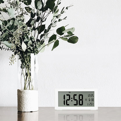Automatic Night Light Electronic Clock Large Screen Adjustable Backlight Alarm Clock (Blue) - Alarm Clocks by buy2fix | Online Shopping UK | buy2fix